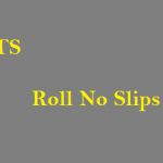 NTS Roll No Slips Download
