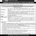 Pakistan Institute of Development Economics PIDE Jobs 2023