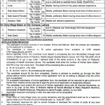 University of Health Science Lahore Jobs Application Forms